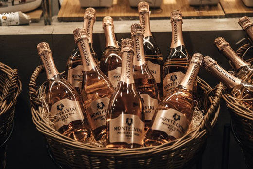 【粉瓶】蒙特维尼酒庄 普罗塞克prosecco桃红起泡酒 超天然干型11%750ml 意大利原瓶进口 包装升级 商品图4