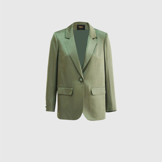 弧形开叉袖破刀西服外套 商品图0