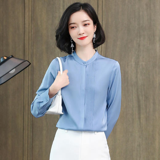 气质百塔，时尚真丝衬衫ASE-3392 商品图1