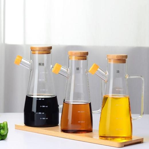 高鹏硅无铅透明耐热玻璃防侧漏油壶家用厨房用品大号酱油醋调味瓶 商品图3