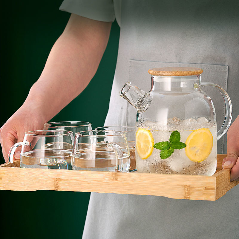 茶壶套装家用玻璃冷水壶过滤带盖耐高温花茶壶大容量凉水壶煮茶