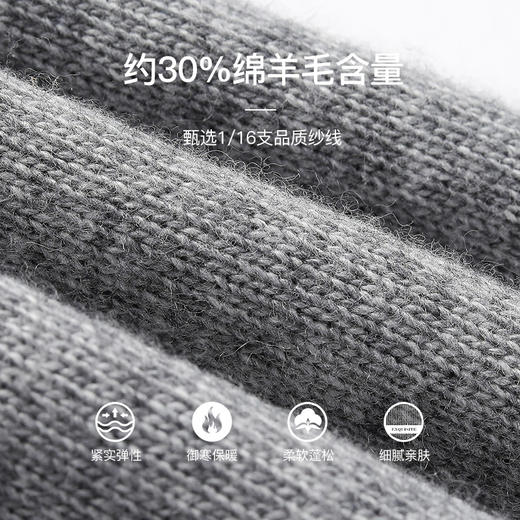 Famecoco范可儿短款针织开衫女士秋季v领纯色外套F216DE002 商品图4