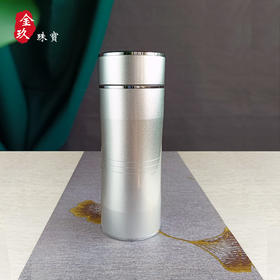 【专柜特供】锦绣茶香-足银内胆水杯