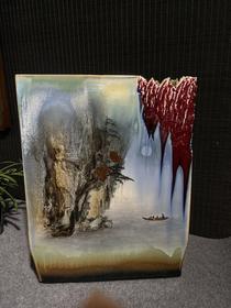 柳青松: 颜色釉窑变《赤壁怀古》