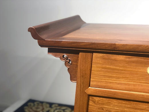 红桥红  家具严选  缅甸花梨（大果紫檀）【155翘头二联橱】 商品图2