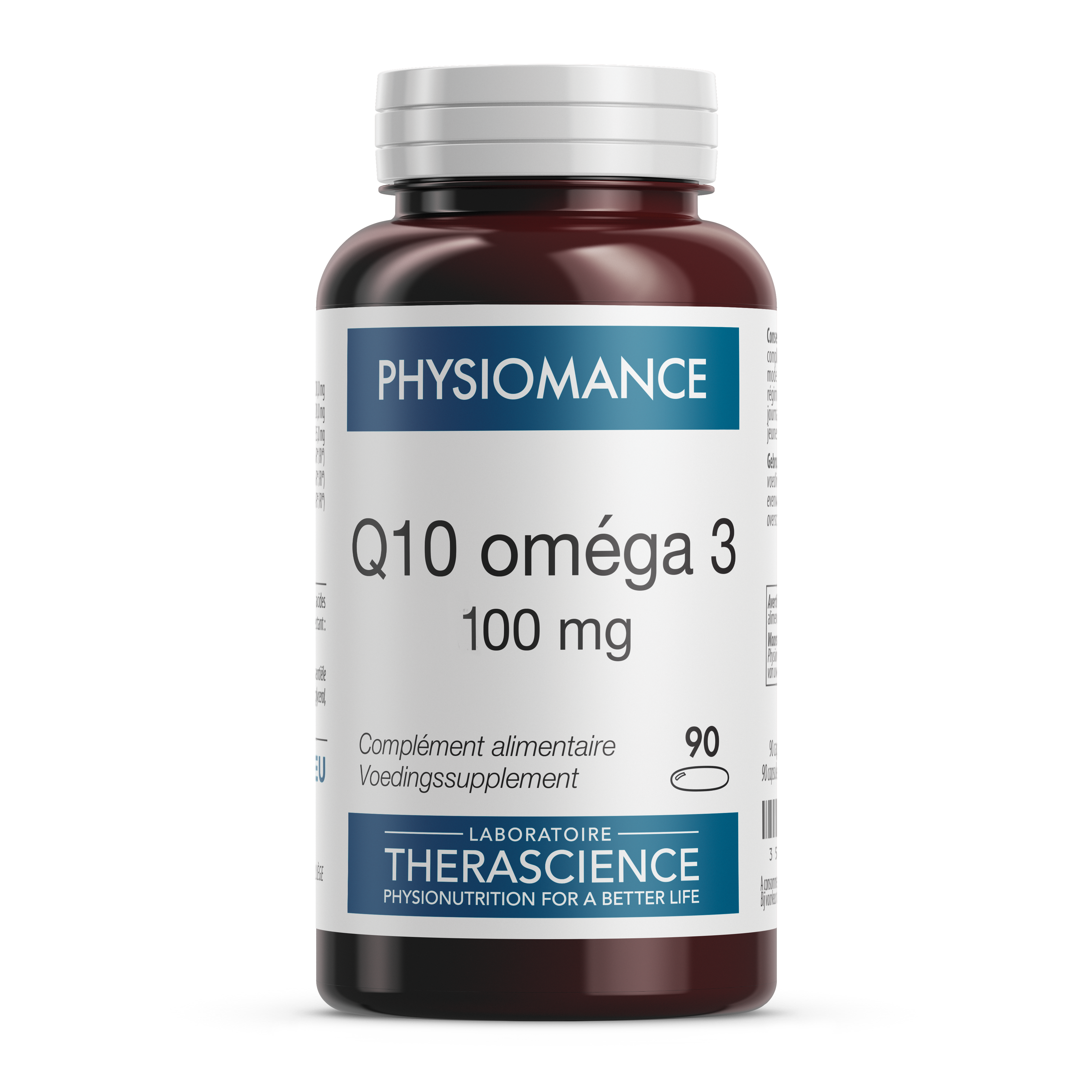 德诺海科 THERASCIENCE 鱼油辅酶胶囊 Q10 OMEGA 3 100 mg 90粒装