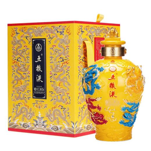 52度五粮液 九龙坛黄坛1.5L+凤坛1.5L  龙凤呈祥 2坛组合套装 商品图6