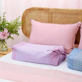 清新方格系列调节枕夏季单人护颈枕