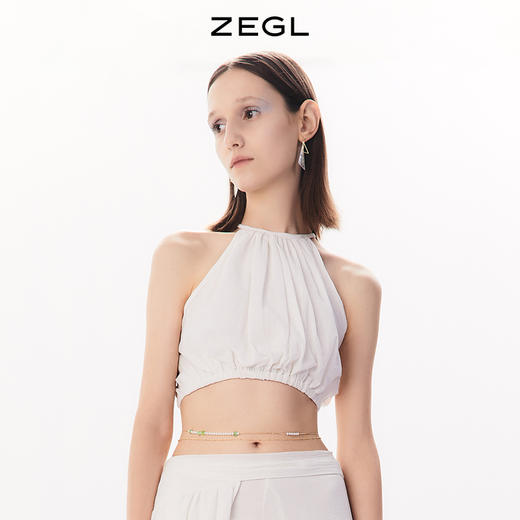 ZEGL设计师人造珍珠晶石头腰链女夏季优雅配裙子身体链网红配饰品 商品图2
