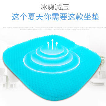 智汇 双层凝胶蜂窝汽车坐垫冰垫多功能鸡蛋透气降温散热清凉蜂巢座垫夏季办公室沙发垫坐椅子冰垫定制 商品图1