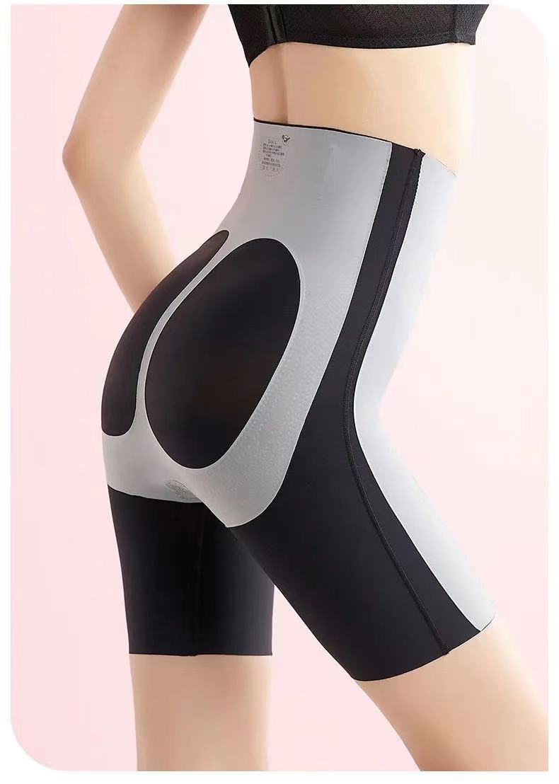 魔力悬浮裤高腰收腹提臀瑜伽裤弹力蜜桃臀无痕安全打底短裤