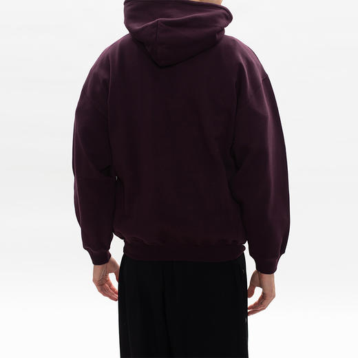 BALENCIAGA 巴黎世家 男士棉质字母徽标印花派克长袖连帽卫衣 紫色 570811 TJVA3 5182 商品图2