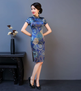 崔万志旗袍 | 重磅高端真丝旗袍连衣裙