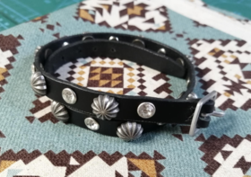 半没菊花钉Chocker双层手环