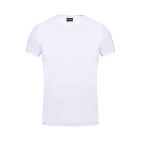 ARMANI 阿玛尼 男士棉质圆领短袖T恤 白色 8N1T80 1J0AZ 0100