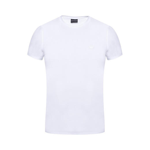 ARMANI 阿玛尼 男士棉质圆领短袖T恤 白色 8N1T80 1J0AZ 0100 商品图0