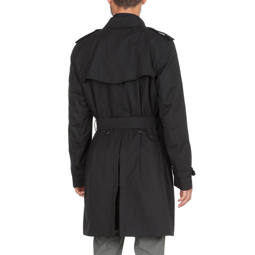 BURBERRY 巴宝莉 男士肯辛顿版型 - 中长款 Trench 束腰风衣 黑色 8028105 A1177 商品图2