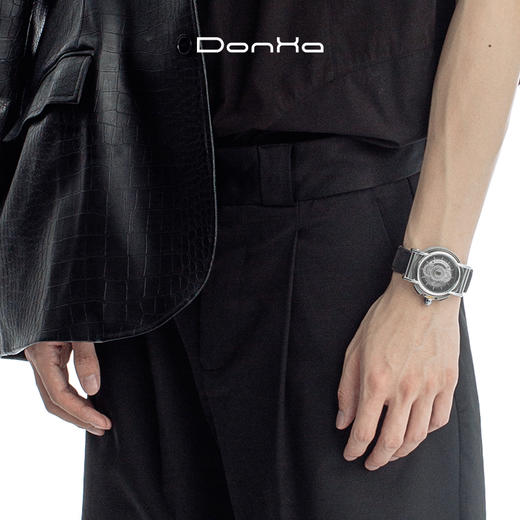 DONHA FRIDAY NIGHT曜银小众防水手表轻奢潮流原创 bob联名项链 商品图5