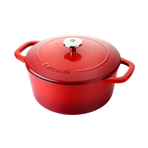 SA-P009 双立人圆形炖锅24cm（红色） 商品图0