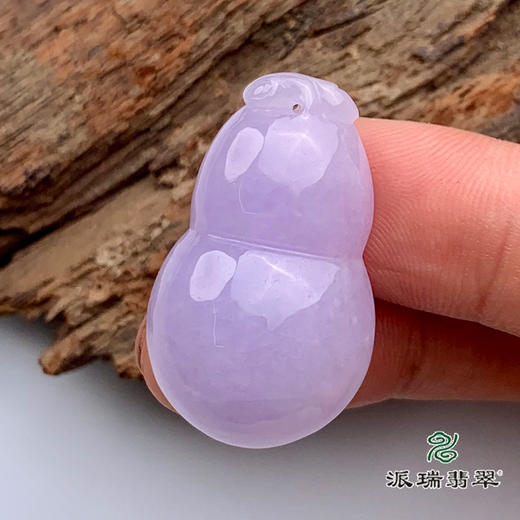 派瑞翡翠 翡翠挂件 糯种 紫色 商品图2