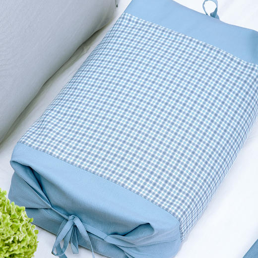 清新方格系列调节枕夏季单人护颈枕 商品图3