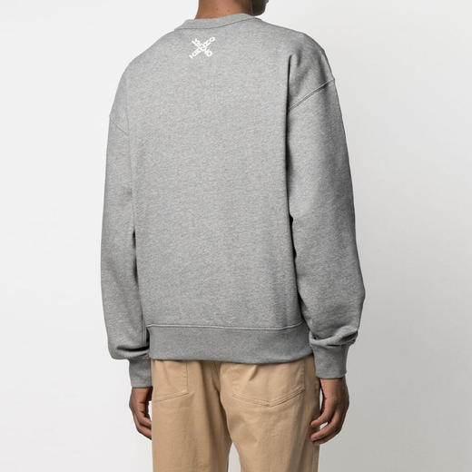 KENZO 高田贤三 男士灰色棉混纺logo印花棉质圆领卫衣 FA65 SW521 4MS 95 商品图2