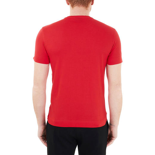 ARMANI 阿玛尼 男士棉质圆领短袖T恤 红色 3K1TE6 1JSHZ 0356 商品图2
