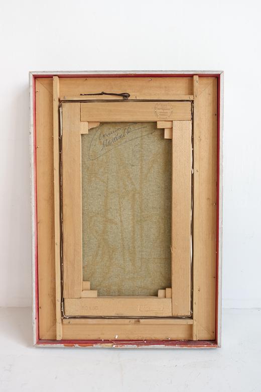 意大利中古艺术家手绘装饰画 带艺术家签章 商品图4