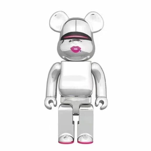 Bearbrick 电镀银空山基 红唇 1000% 商品图0