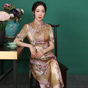 崔万志旗袍 | 2021新品金玉满堂旗袍裙