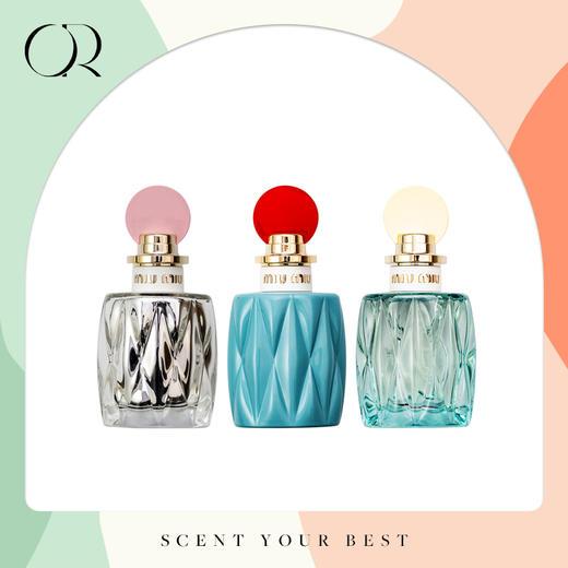 miumiu缪缪首款同名蓝色之水玫瑰之水莹铃银粉之花20ml30ml50ml100ml