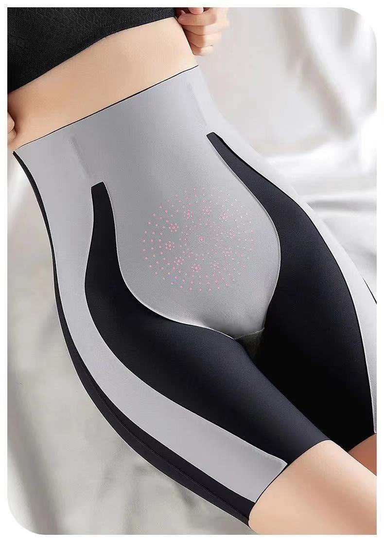 魔力悬浮裤高腰收腹提臀瑜伽裤弹力蜜桃臀无痕安全打底短裤