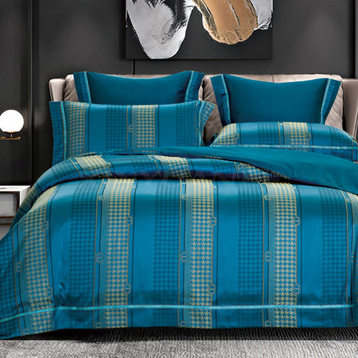 鑫缘 绮丽锦高精密提花六件套 DXB8618 商品图3