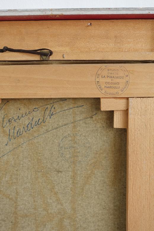 意大利中古艺术家手绘装饰画 带艺术家签章 商品图5