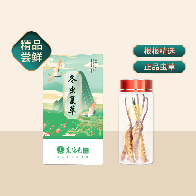 【会员秒杀】东阳光冬虫夏草 冻干虫草4根装
