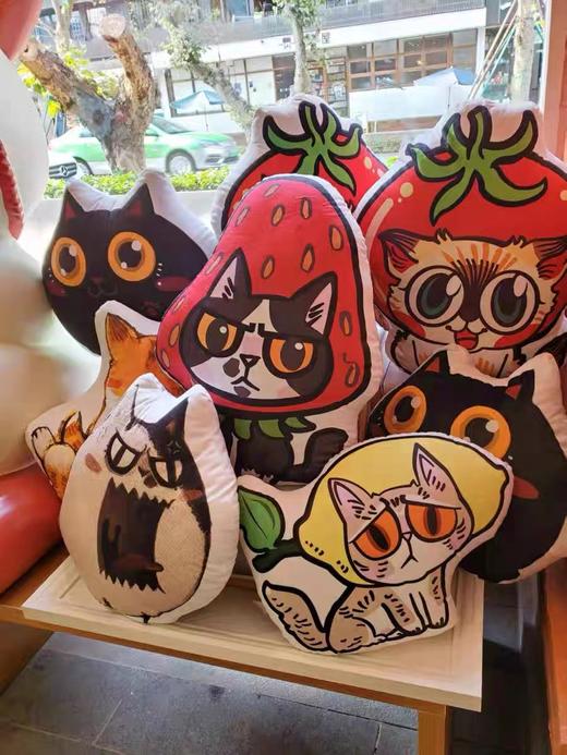 泡面猫丨柠檬抱枕 商品图0