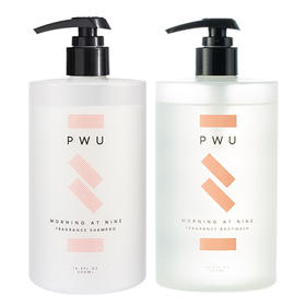 PWU小苍兰无硅油洗发水补水保湿蓬松护发素香氛沐浴露套装