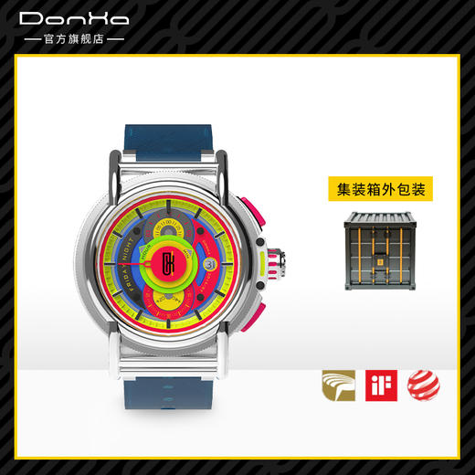 DONHA FRIDAY NIGHT假日2020新款嘻哈防水小众腕表 bob联名项链 商品图1