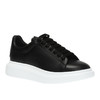 ALEXANDER MCQUEEN 亚历山大麦昆 男士黑色真皮系带大廓形休闲运动鞋 黑色 553680 WHGP5 1000 商品缩略图1