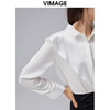 VIMAGE纬漫纪新款衬衫女休闲百搭V领长袖衬衣VC2109220 商品缩略图2