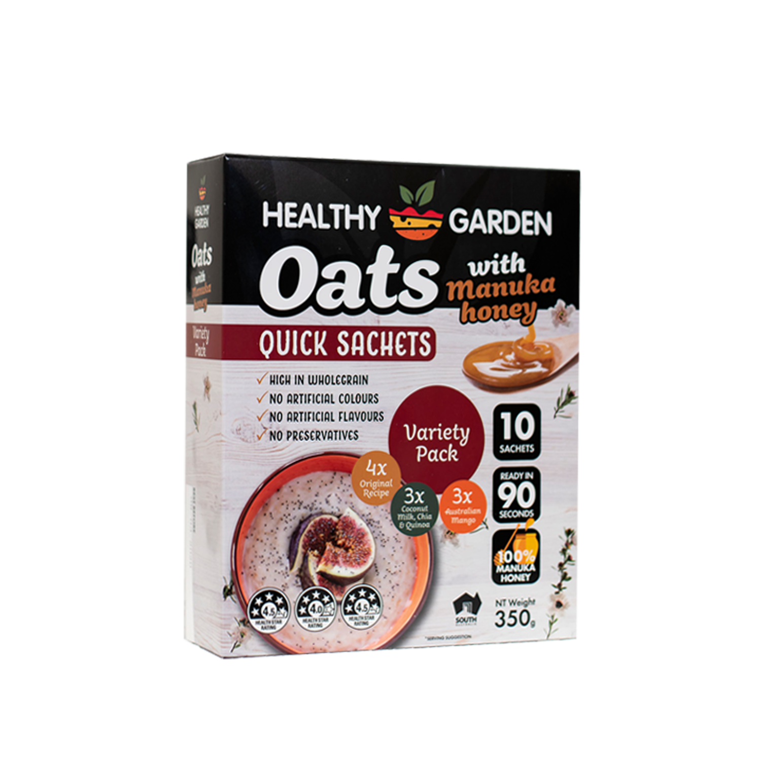 澳洲豪斯佳敦麦卢卡燕麦片（三种口味）350g