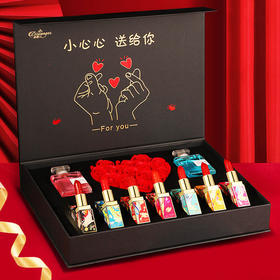 【美妆个护】七夕520情人节雕花口红香水礼盒套装玫瑰花生日礼物