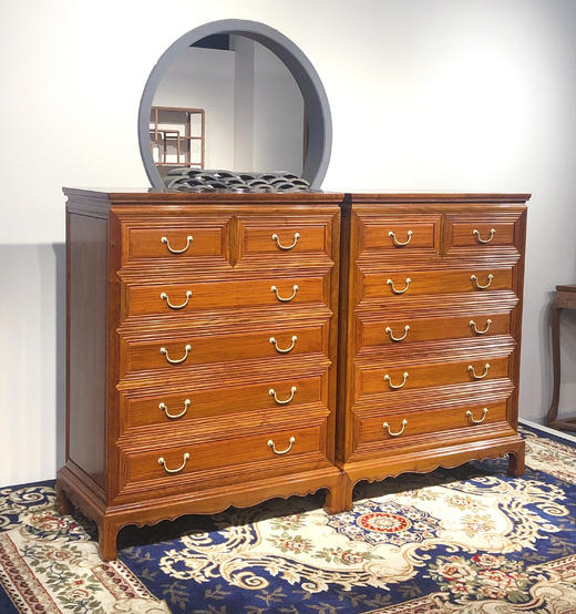 红桥红  家具严选  缅甸花梨（大果紫檀）【120素面六斗柜】 商品图1