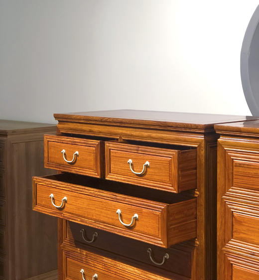 红桥红  家具严选  缅甸花梨（大果紫檀）【120素面六斗柜】 商品图7