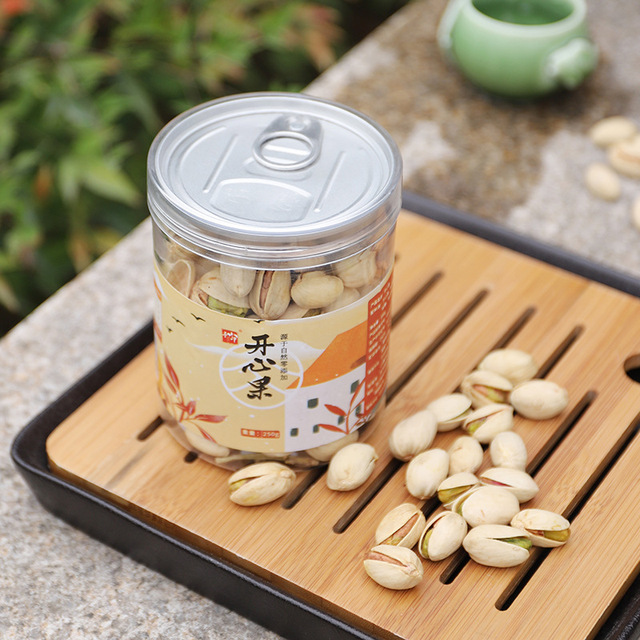 【食品酒水】大颗粒手剥开心果罐装 办公室休闲零食干果食品盐焗坚果