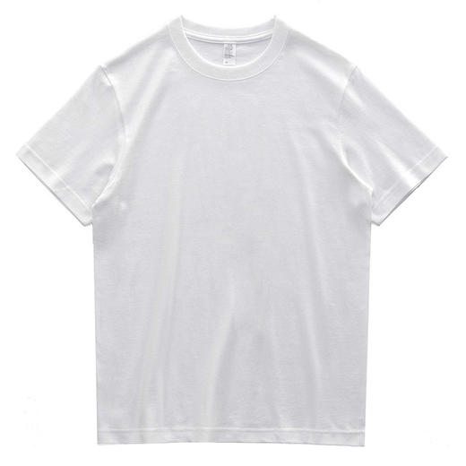 【印花咔叽短袖】白色内搭t恤纯棉宽松男女情侣打底上衣 商品图5