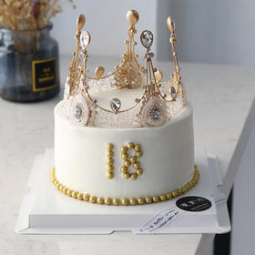 【生日蛋糕】白底皇冠款