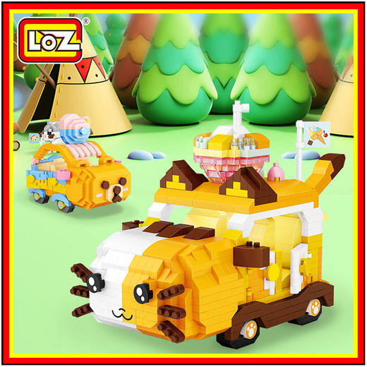 LOZ	小熊汽车9261/小猫汽车9260 商品图0