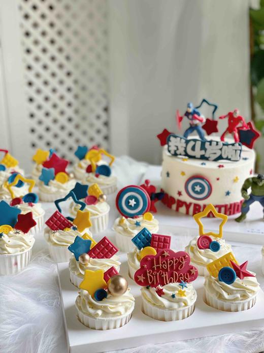 漫威动画：复仇者联盟主题蛋糕，可搭配杯子蛋糕 商品图5