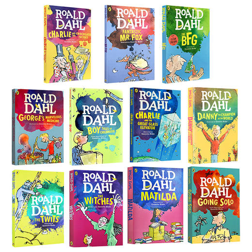 罗尔德达尔系列英文原版童书11册 Roald Dahl 儿童章节桥梁书 查理与巧克力工厂 好心眼圆梦巨人 英文版中小学生英语读物 进口正版 商品图1